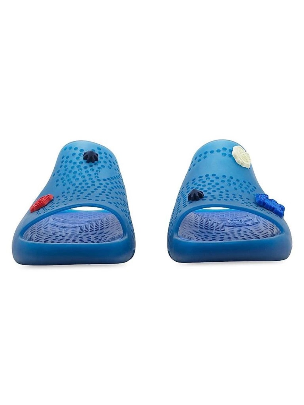 Burberry Mens Stingray Perforated Rubber Slides in Midnight Blue - Picture 3 of 10